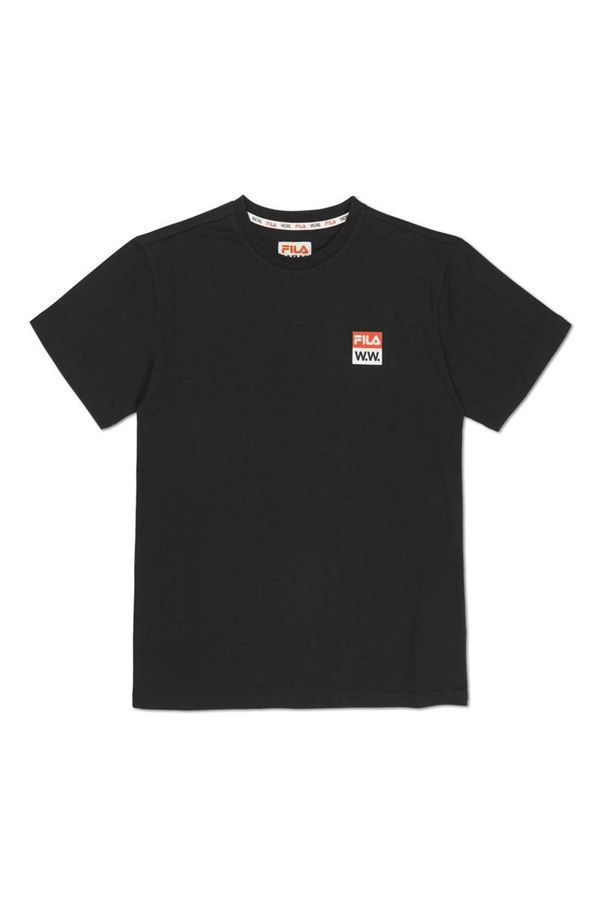 Camisetas Fila Homem Pretas - Fila X Wood Wood Boris Loja Online Portugal,QKNO-62301